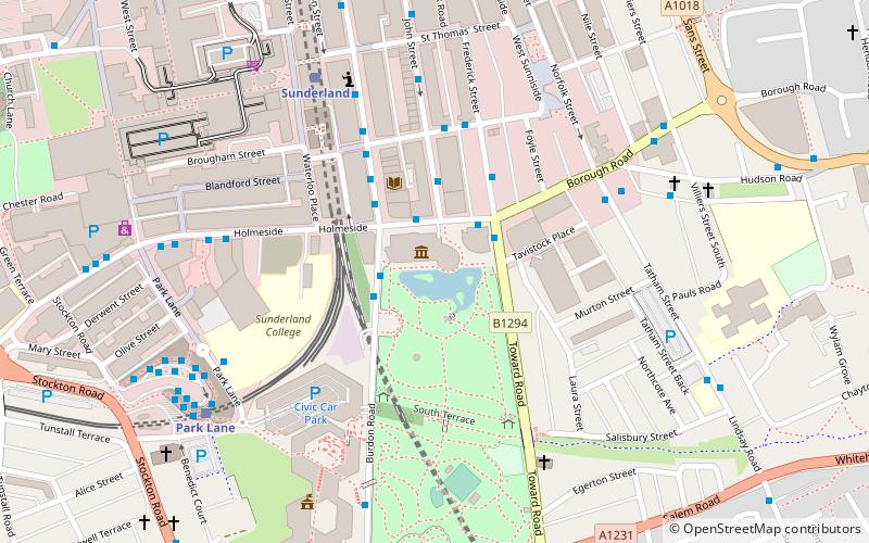 Sunderland Art Gallery location map