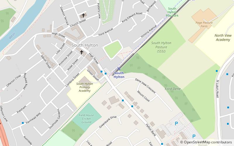 South Hylton location map