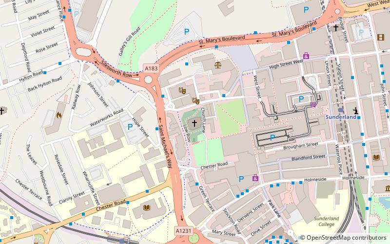 Sunderland Minster location map
