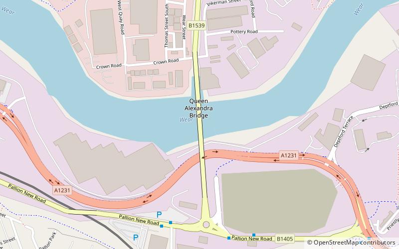 Queen Alexandra Bridge location map