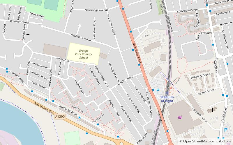 Newcastle Road location map