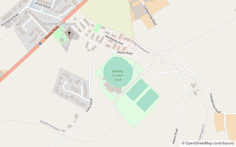 Bready Cricket Club Ground location map