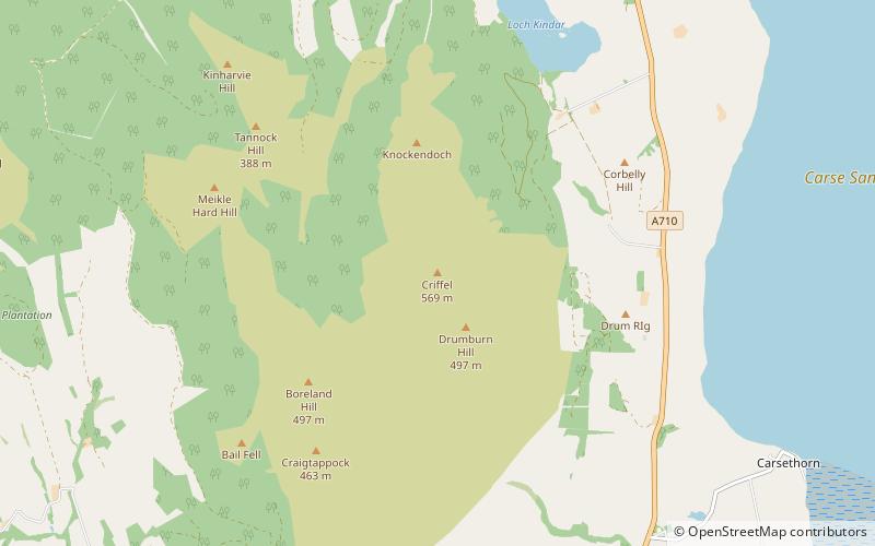 Criffel location map