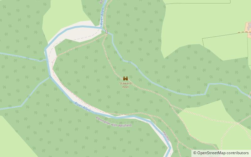 Staward Peel location map