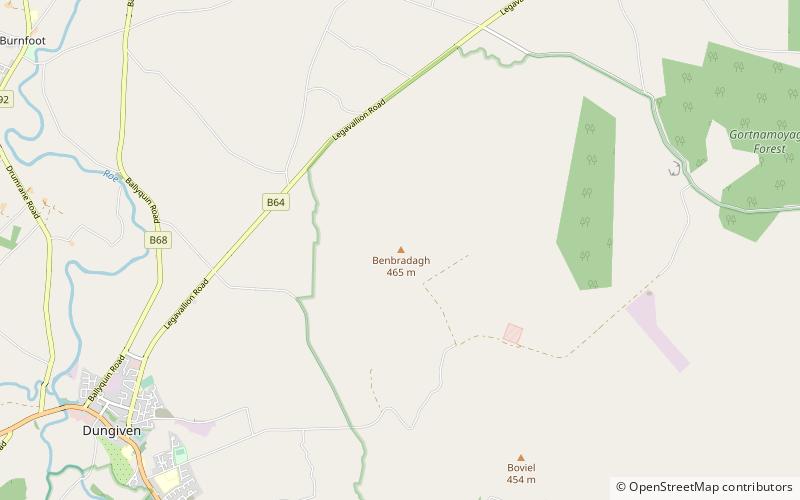 Benbradagh location map