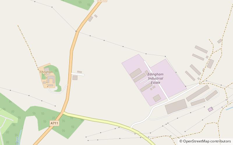 Edingham Castle location map