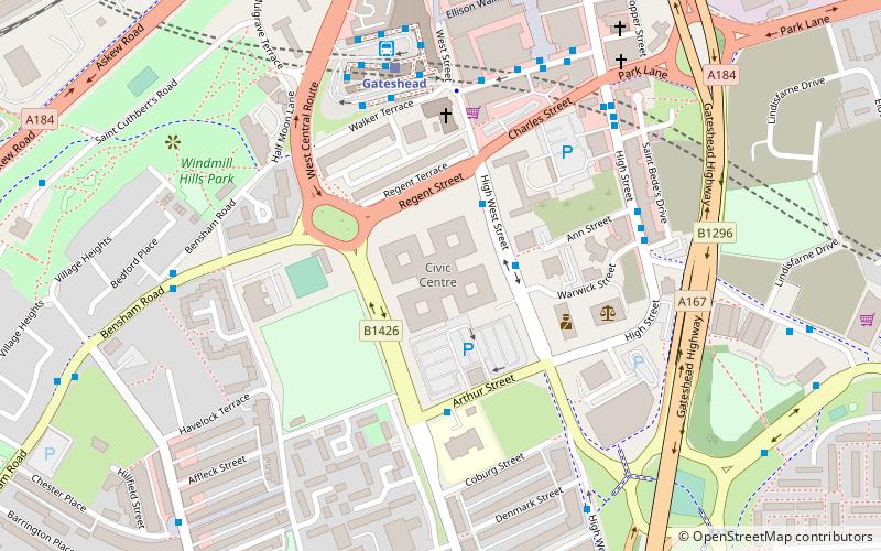Gateshead Civic Centre location map