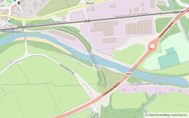 Alston Arches Viaduct location map