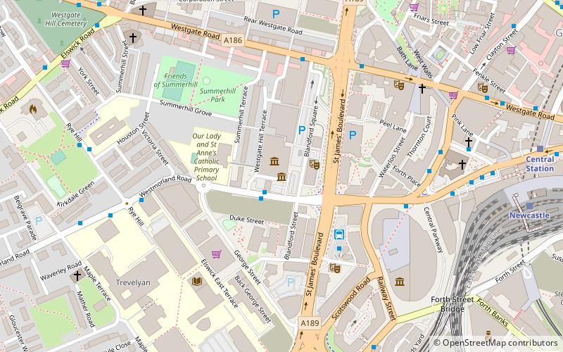 Tyne and Wear Archives location map