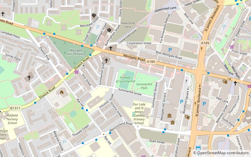 Summerhill Bowling Club location map