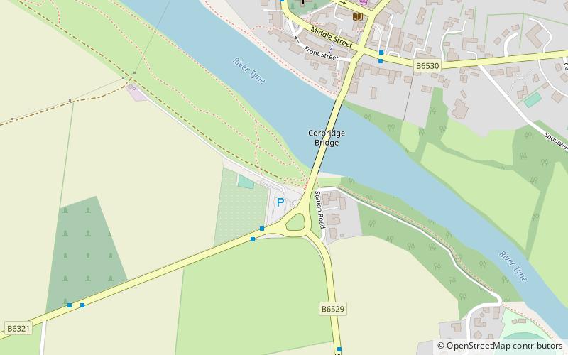 Corbridge Bridge location map