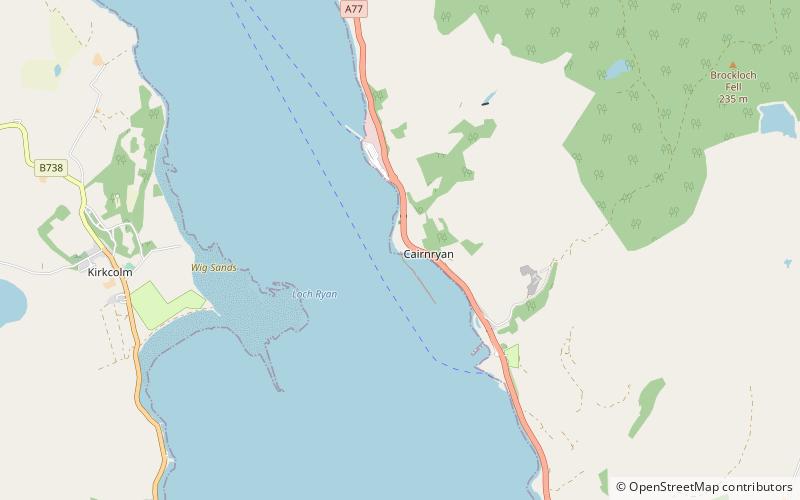 cairnryan harbour location map