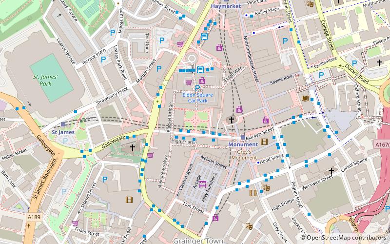 Old Eldon Square location map