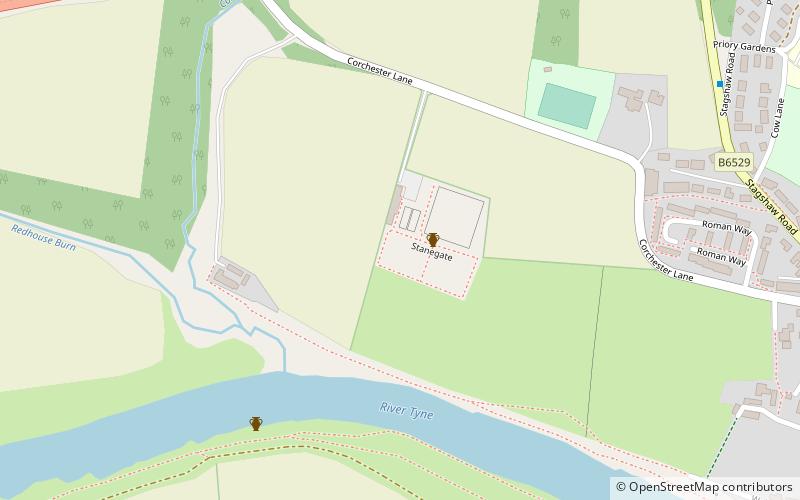 Corbridge Lion location map