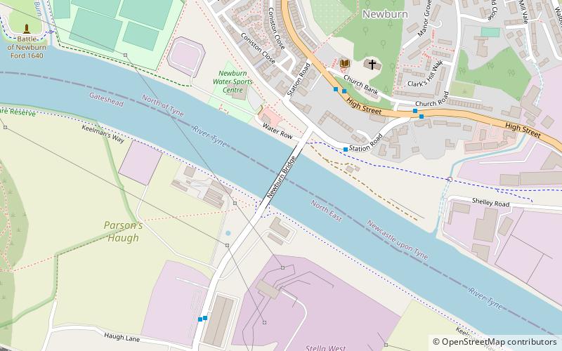 Newburn Bridge location map
