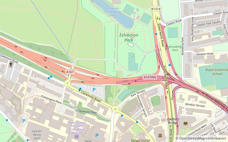 Castle Leazes location map