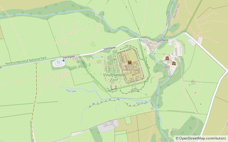 Vindolanda location map