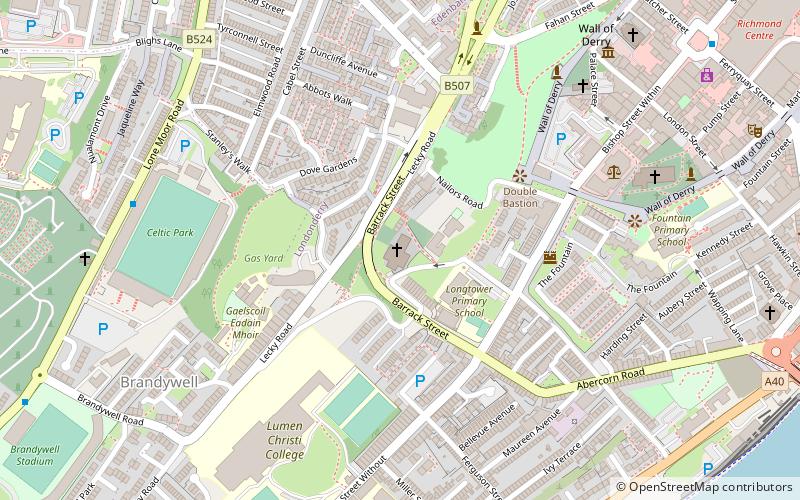 St Columba's Church location map