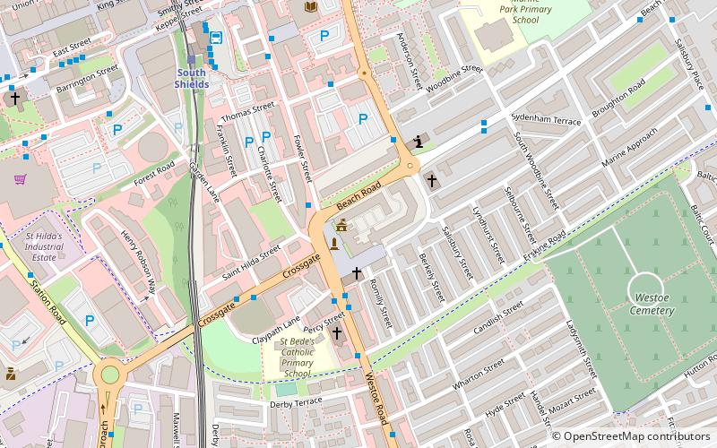 South Shields Town Hall location map