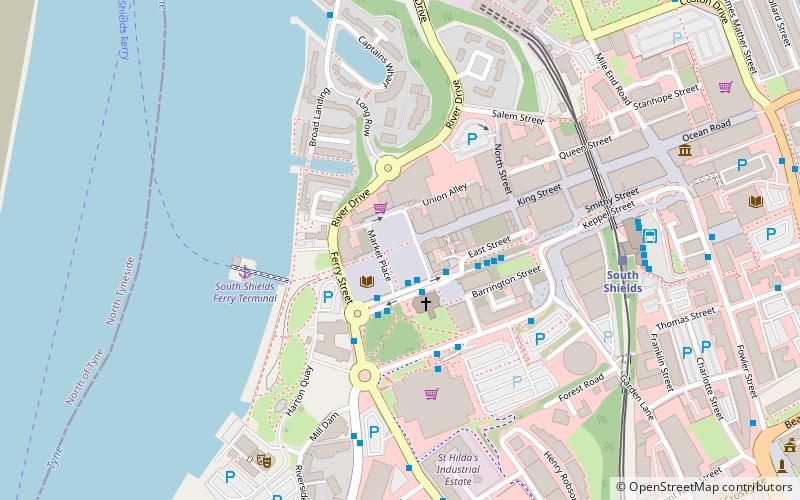 South Shields Market Square location map