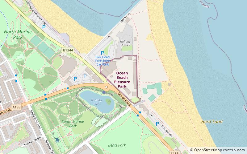 Ocean Beach Pleasure Park location map