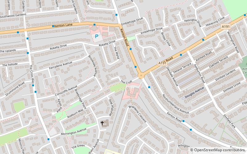 Newcastle Reform Synagogue location map