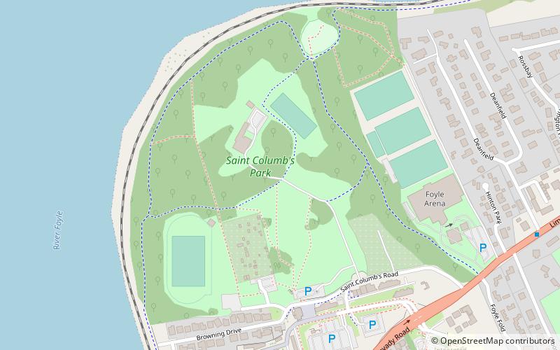 st columbs park londonderry location map