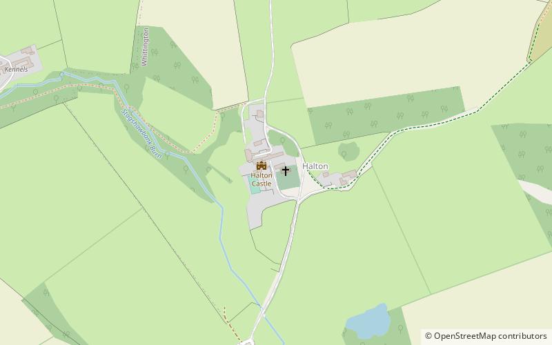 Halton Castle location map