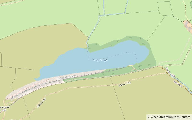 Crag Lough location map