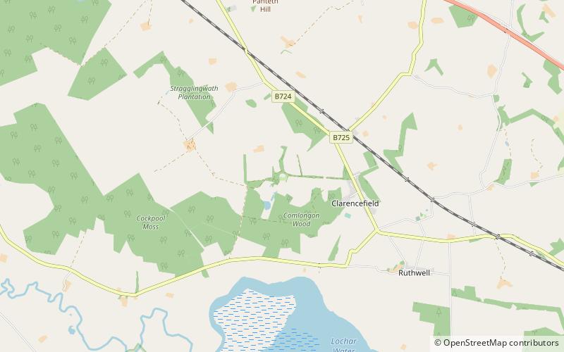 Comlongon Castle location map