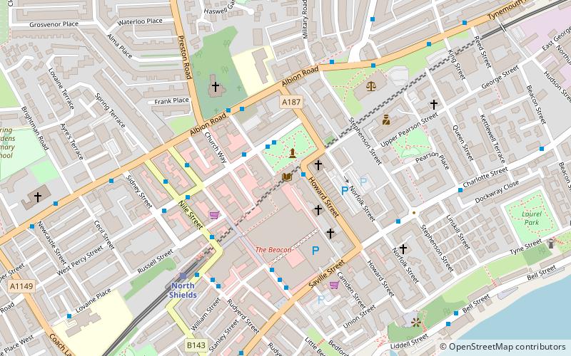 tynemouth town hall south shields location map