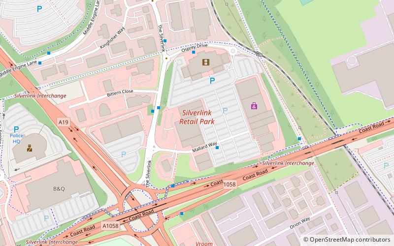 Silverlink Shopping Park location map