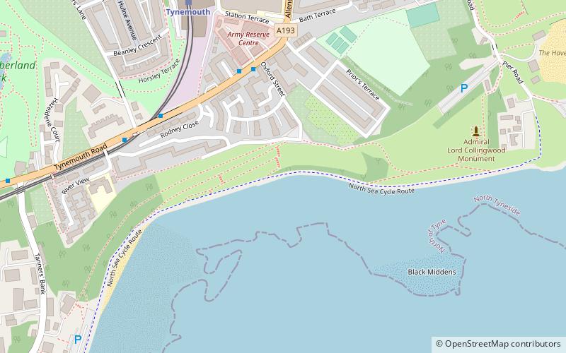 Tyne Turrets location map