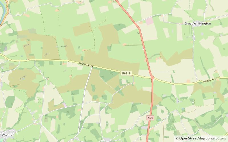 Milecastle 23 location map