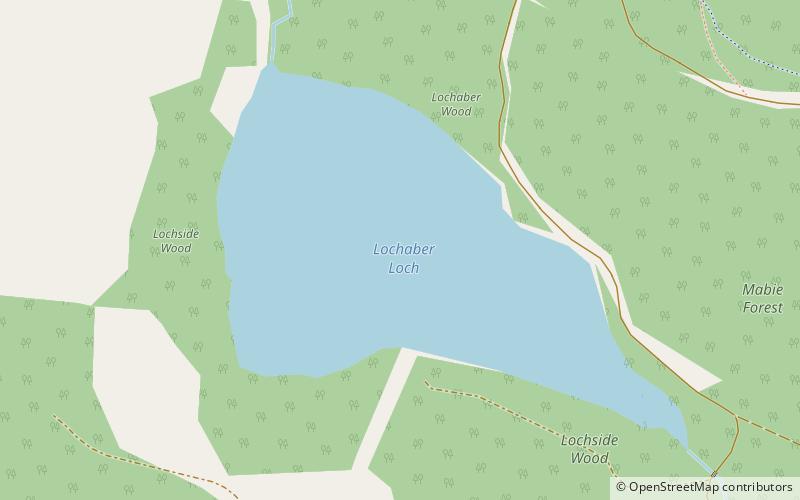 Lochaber Loch location map