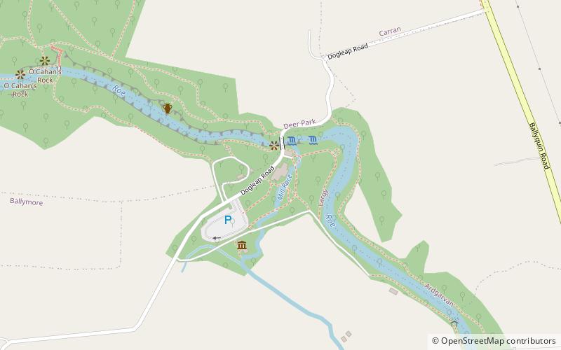 roe valley country park limavady location map