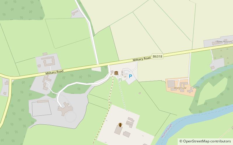 Chesters Roman Fort and Museum location map