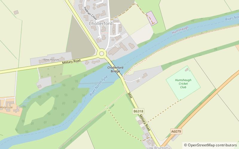 Chollerford Bridge location map