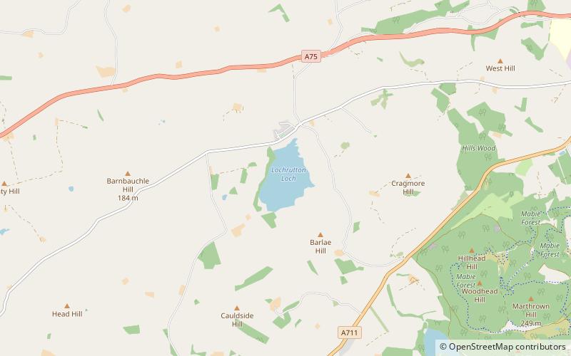 Lochrutton Loch location map