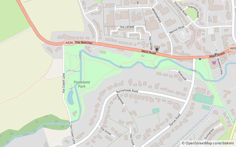 Ponteland Park location map