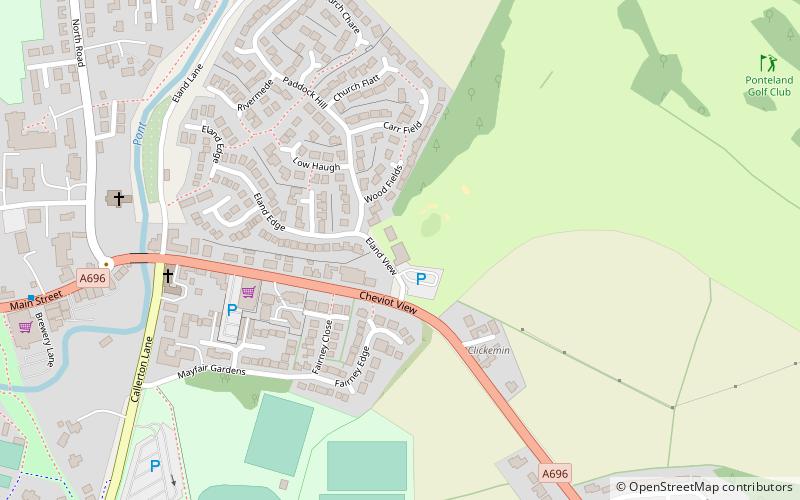 Ponteland Golf Club location map