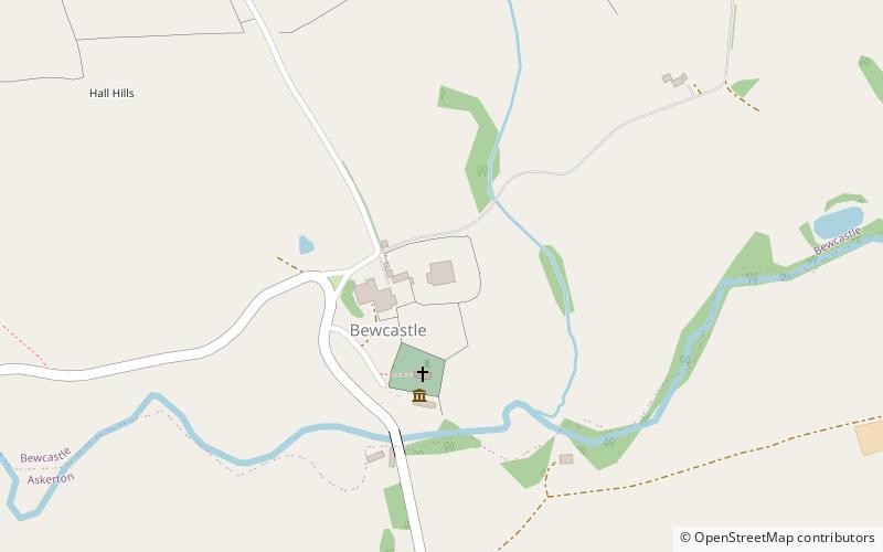 Bewcastle Castle location map