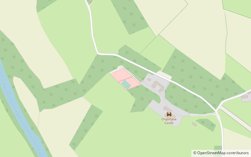 Chipchase Castle location map