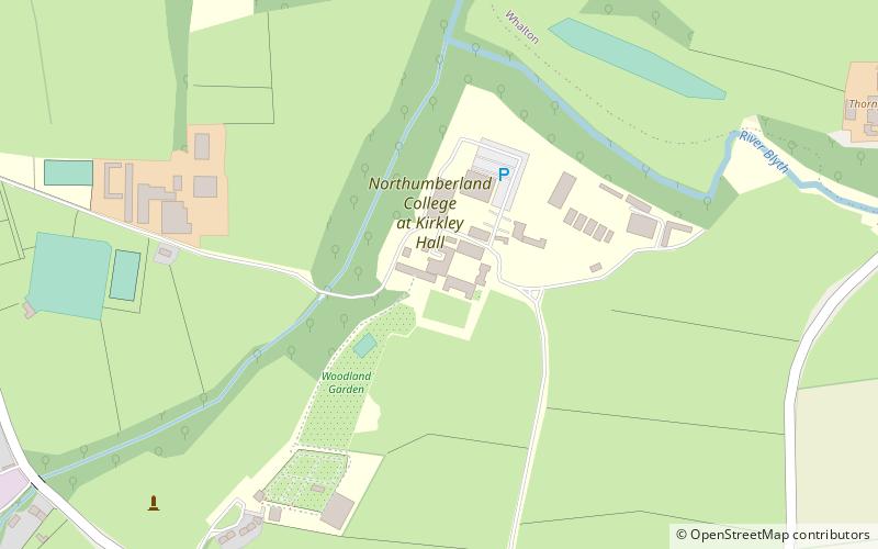 Kirkley Hall Zoological Gardens location map