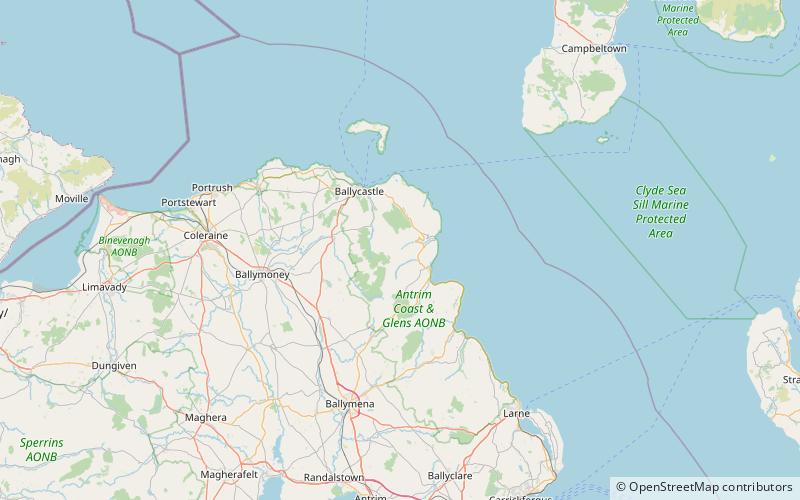 Glendun location map