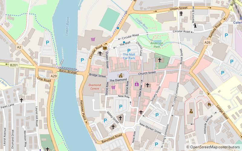 coleraine town hall location map