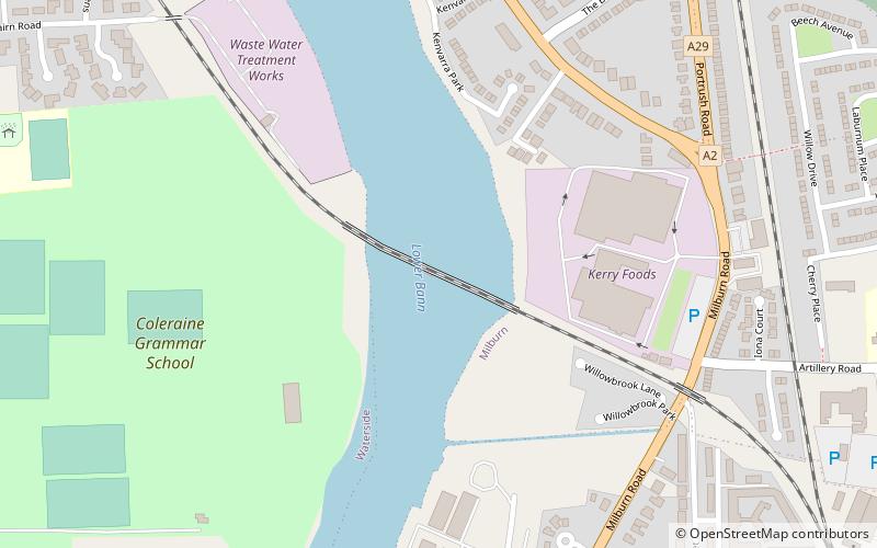Bann Bridge location map