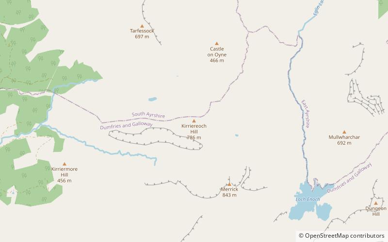 Kirriereoch Hill location map