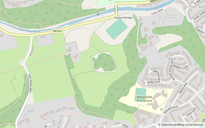 Newminster Abbey location map