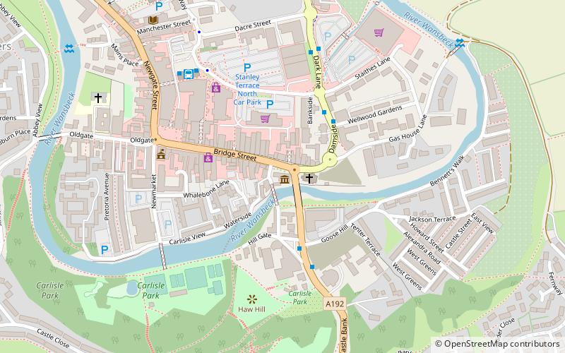 Morpeth Chantry Bagpipe Museum location map